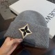 Special  LV Louis Vuitton   Fall and Winter Mixed Yarn Knit Wool HatThe hat feels super good and thick      the color is huge white ~!Soft and sticky good show face small! Photographs also have a sense of atmosphereMy he