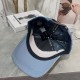 Louis Vuitton LV   new grinding edge washed blue baseball cap, casual versatile Japanese system do old retro cowboy duck tongue cap, men and women with the same models