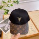 LV (Louis Vuitton) new original single baseball cap, 11 open mold customized, original printing satin fabric   counter old flower leather, meticulous and perfect workmanship, awesome quality, base head circumference 56, 