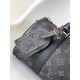 Top Original M46271 Black Flower Pillow Bag This Keepall 25 handbag is an elegant reinterpretation of Louis Vuitton's classic pattern in Monogram Eclipse Reverse canvas. Reinforced straps and a leather name plate continu