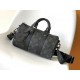 Top Original M46271 Black Flower Pillow Bag This Keepall 25 handbag is an elegant reinterpretation of Louis Vuitton's classic pattern in Monogram Eclipse Reverse canvas. Reinforced straps and a leather name plate continu