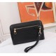 Top counter rats high-end goods 2023 latest hot models LV double zipper imported head layer cowhide clutch bag hot models a large number of shipments, clamoring counter goods   top original single goods   paper talking a