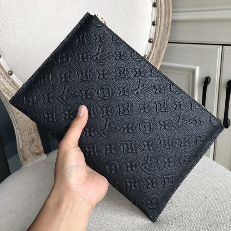 Top counter rat ruthless goods 2022 latest style LV imported head layer flower leather men's clutch envelope bag fire models large shipments pull, clamoring counter goods  top original single goods  paper talk bragging a