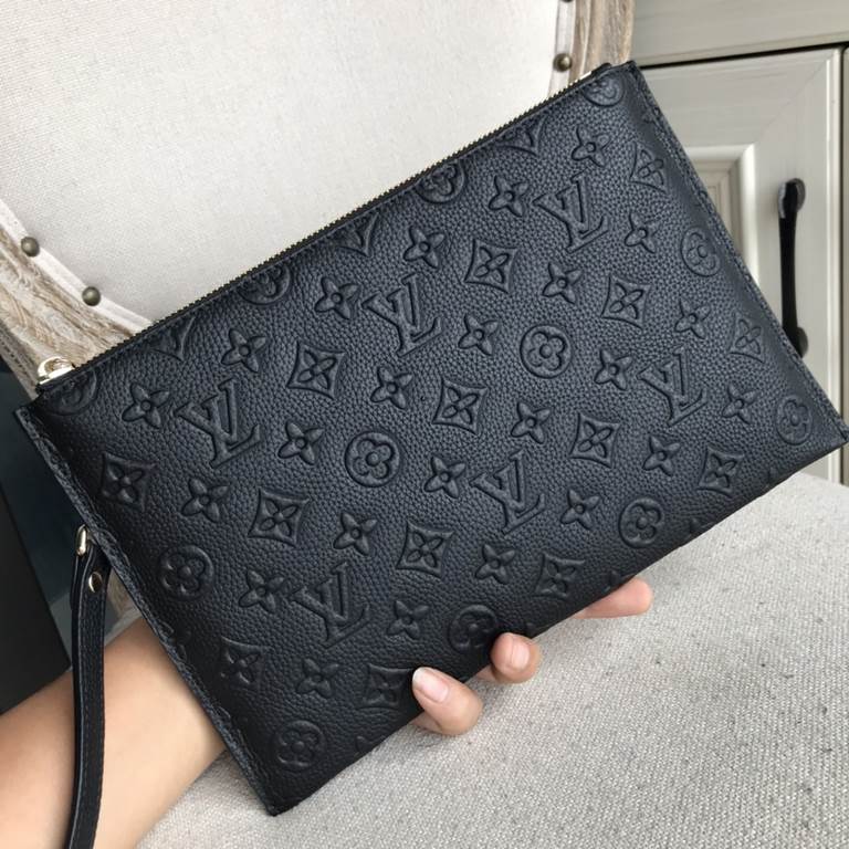 Top counter rat ruthless goods 2022 latest style LV imported head layer flower leather men's clutch envelope bag fire models large shipments pull, clamoring counter goods  top original single goods  paper talk bragging a