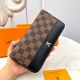 [Original] LV Louis Vuitton [Model] 666065 Small Wallet [Size] 19-10-2.5cm [Color] Black High-end quality (original authentic) [Material] LV Louis Vuitton Counter OEM Classic Original Imported   Cowhide Authentic Importe