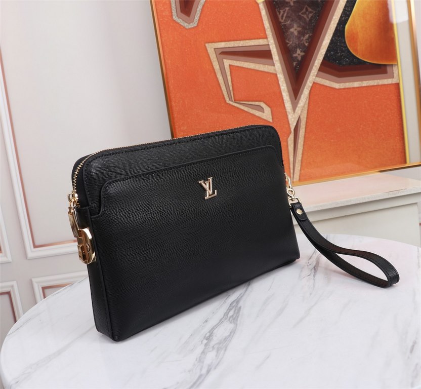 [Top original single quality] 2022 latest models LV single pull combination lock handbag European original imported cowhide sketched iconic lines, using imported equipment production, fashion trend, counter quality, more