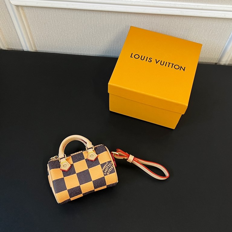 new   checkerboard checkerboard 5 colors In stock  MINI KEEPALL bag charm with keychain Louis Vuitton Louis Vuitton lv Mini Pillow Bag Pendant  This Mini Keepall bag and keychain is a bold and adventurous take on the cla