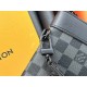 M81848 M81569 M82079 Exclusive! From Louis Vuitton's late 2022 Room with a View collection, the To-Go clutch is a poetic sunrise on Monogram Eclipse canvas, with floating clouds spelling out the LV logo and a vision of a