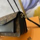 New LV Old Flower With Leather Flap Shoulder Crossbody Bag, Model 66832 , With Shoulder Strap, 2021 Spring New Fashion Women's Bags Shoulder Bag Old Flower Leather Shoulder Leather Handbag with Leather Strap, Internal Th