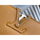 Premium with full set of counter packaging   [Premium Boutique Original Leather M56071  M94517 Light Yellow Silver Buckle]The first Louis Vuitton store opened on the Rue du Capucine in Paris, the Capucines handbag is as 