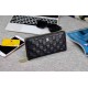 () [Original] LV Louis Vuitton  [Model] 666032 small wallet [Size] 19-10-2.5cm [Color] black high-end quality (original authentic) [Material] LV counter purchases classic  original imported   cowhide  authentic imported 