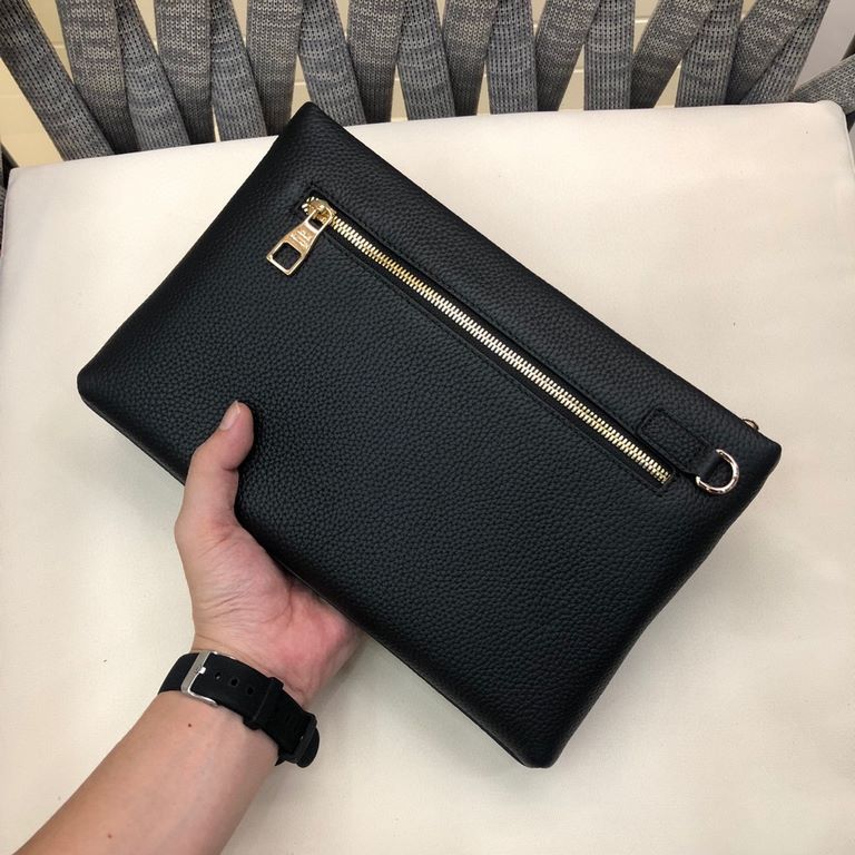 LV Strong]Fashion Casual Clip Bag    Imported Leather The market is the only home of a five sex gold Please recognize the quality quasi-quality Not the same amount of quality is not a kind of temperament,5175-5 Color Bla