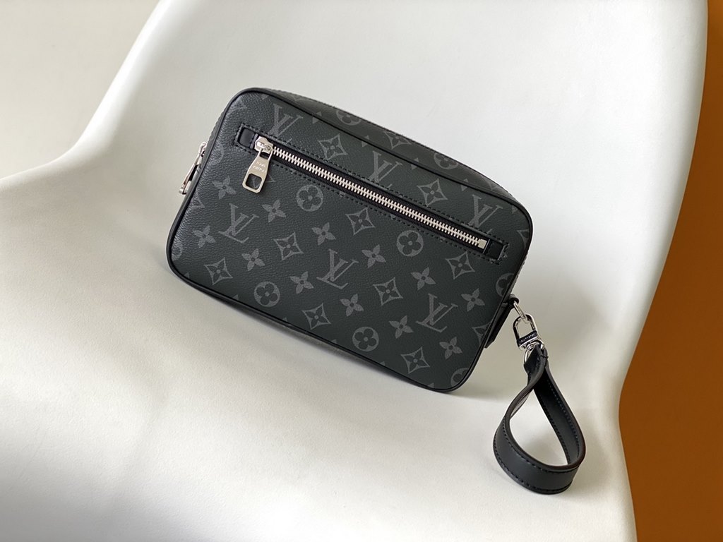 Top quality original  M41663 Lychee N41664 Black Check N41663 Non-Check M42838 Old Flower M41663 Black Flower Clutch The Pochette Kasai clutch is shaped in subtle Taga leather with a compact shape and LV lettering at the