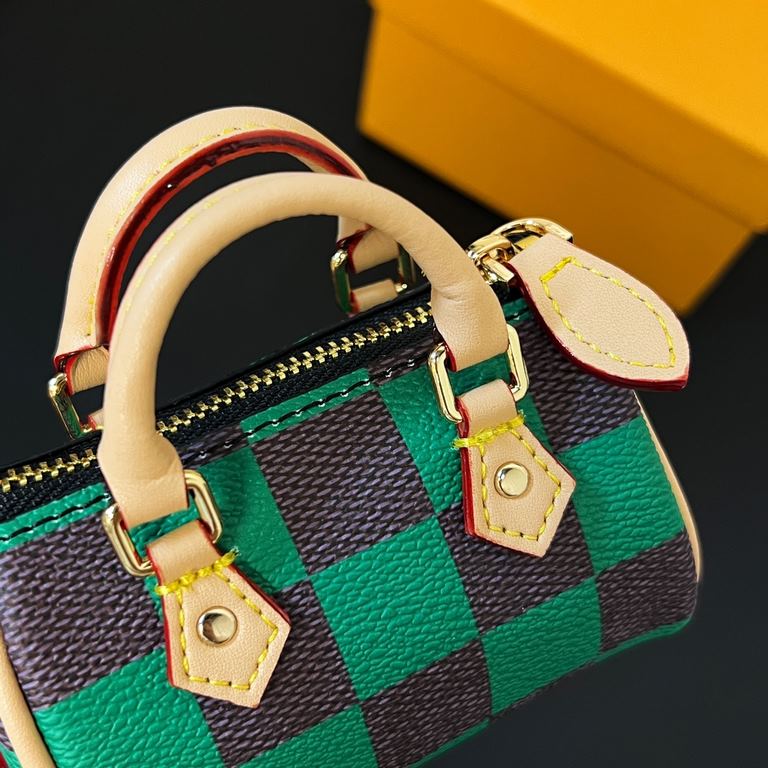 new   checkerboard checkerboard 5 colors In stock  MINI KEEPALL bag charm with keychain Louis Vuitton Louis Vuitton lv Mini Pillow Bag Pendant  This Mini Keepall bag and keychain is a bold and adventurous take on the cla