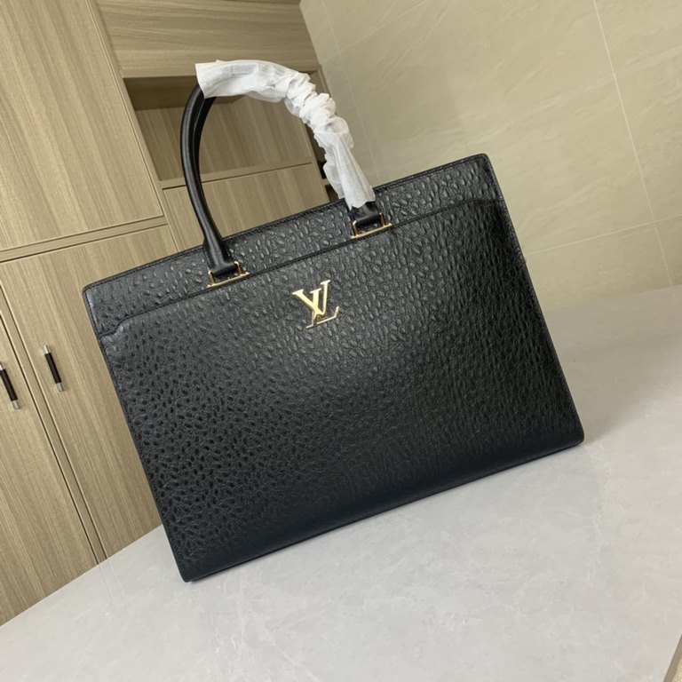 Top counter rats high-end goods 2024 latest hot models LV ostrich leather pattern code lock handheld briefcase fire models a large number of shipments, clamoring counter goods   top original single goods   paper talking 