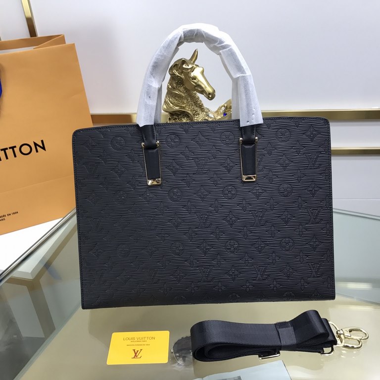 New  LOUIS VUITTON (Louis Vuitton)   2022 latest briefcase Not only the bag type to do well, and the quality is also very fine, the use of imported cowhide embossed production, hardware supporting with a combination of l