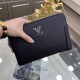 LOUIS VUITTON (Louis Vuitton   )   Haute Couture Men's Clutch Series Top imported cowhide leather production, with a combination lock, double pull design, senior tailor three-dimensional tailoring perfect version of the 