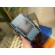 FLAP DOUBLE Cell Phone Case M81005 Blue Print Unleash the on-trend fun of the Damier Spray element. Louis Vuitton's iconic Damier pattern is enlarged to create a 3D effect, while the smooth and grained cowhide leather cr