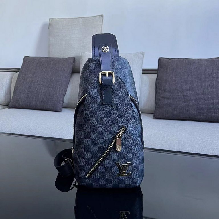 LV Chest BagModel 23344Size 18-31-5Counter new    heavy hit replica   original leather replica   leather super soft   oversized capacity   customized counter original hardware  smooth zipper    perfect craftsmanship   re