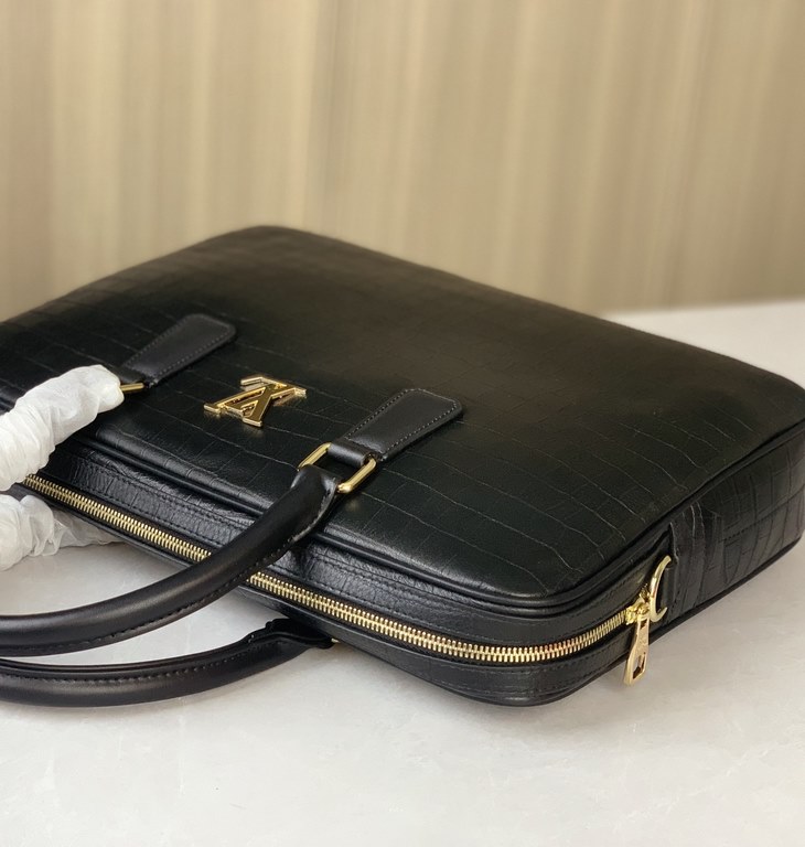 Top counter rats high-end goods 2024 latest hot models LV buckskin grain imported head layer cowhide handheld briefcase hot models a large number of shipments, clamoring counter goods   top original single goods   paper 