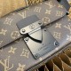 The sturdy suitcase-style handle and adjustable shoulder strap are embellished with the LV logo and offer a variety of carrying options.Monogram Macassar coated canvasEpi leather trim and liningMatte black metal hardware