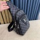 So many people looking at the bag!  LV is not good to sell turn the picture know. Newest 2020 Launched Men's Chest Bag, Selected Leather - High-grade Imported Cowhide Leather, Imported Lining Design  Uniform alignment [B