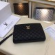 The original official network model 66112-4 # original single goods [love] LV original single authentic new counter with the same high-end men's casual clutch   workmanship super refined and elegant. Equipped with import