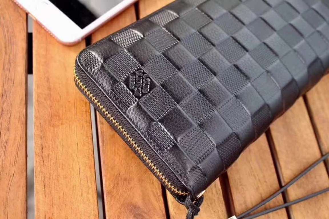 Original Single .  With Box Large Model 6666LV Imported Leather (Tail Order Wrestling Leather Pressed Classic Square).LV . Louis Vuitton -Louis Vuitton Exquisite craftsmanship crafted with 100% imported tail-order drop g