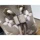 M46291 Grey Grams This Nano Noé bag is printed and embossed in leather with LV's alphabet and Monogram florals for an eye-catching look that will captivate the eye. Plenty of room for your daily needs, with an adjustable