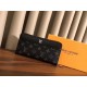 () [Original] LV Louis Vuitton  [Model] 666066 small wallet [Size] 19-10-2.5cm [Color] black high-end quality (original authentic) [Material] LV Louis Vuitton counter purchases classic  the original imported   cowhide  a