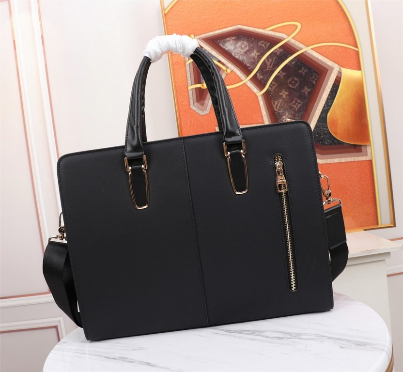 【Top Original Quality】 2022 Newest LV Briefcase The original European imported cowhide sketches the iconic lines, made with imported equipment, fashionable and trendy, counter quality, more zipper pockets and internal pa