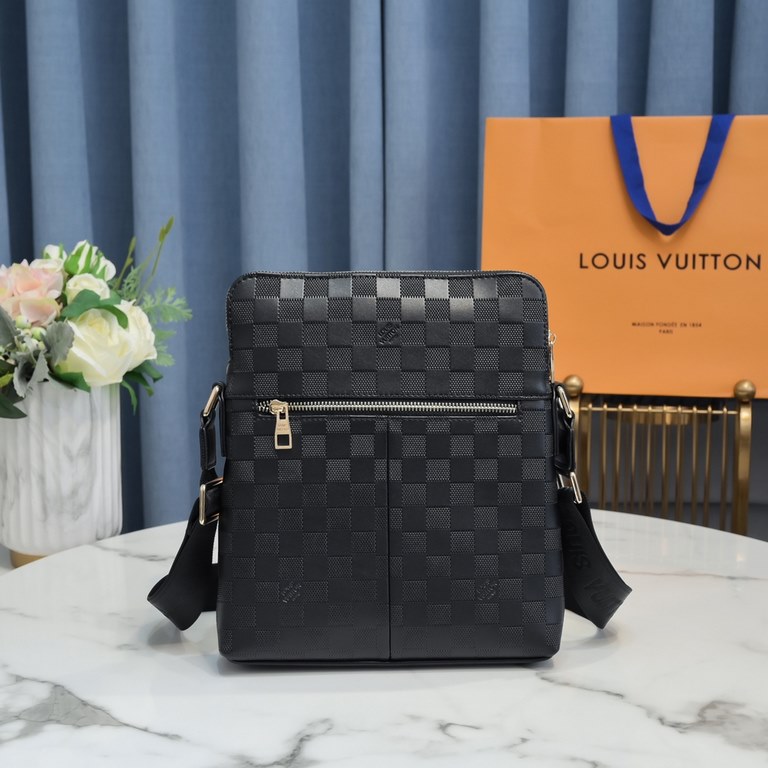 LV Louis Vuitton (Original) Overseas Traditional Unique Shoulder Bag   Original Purchase Beaten Edition Fine Workmanship   Original Cowhide with   Original Hardware   Men's God Essentials Scheduled Particularly face Succ