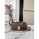 M46279 Old Flower Messenger Bag Series LV messenger bag out of small East West Métis handbags in a stylish shoulder bag shape with a trendy sense of fashion. The compact body is made from the brand's Monogram canvas, wit