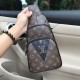 So many people looking at the bag!  LV is not good to sell turn the picture know. Newest 2020 Launched Men's Chest Bag, Selected Leather - High-grade Imported Cowhide Leather, Imported Lining Design  Uniform alignment [B