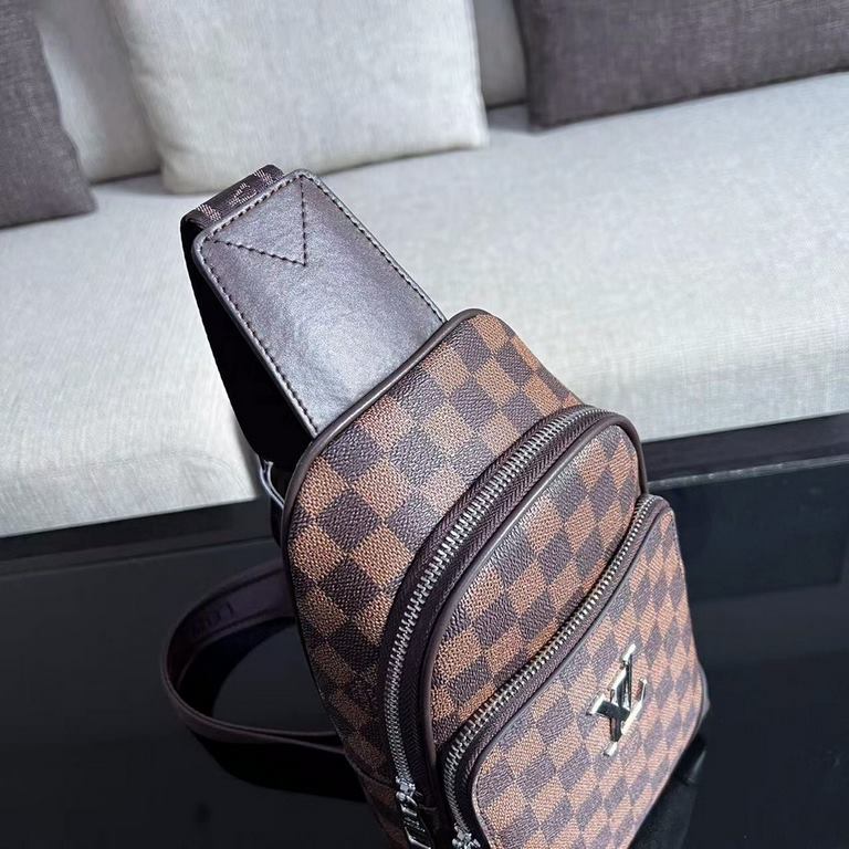 Exclusive  [Original Goods] LV Chest BagModel 28996Size 18-31-5Counter new    heavy hit replica   original leather replica   leather super soft   oversized capacity   customized counter original hardware  smooth zipper  