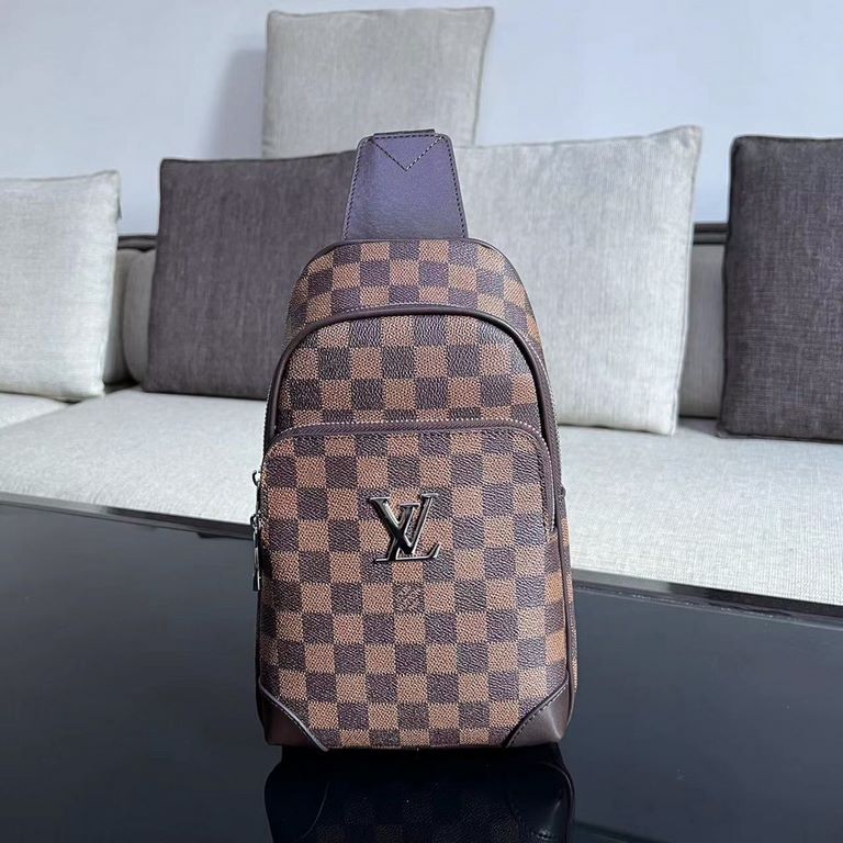 Exclusive  [Original Goods] LV Chest BagModel 28996Size 18-31-5Counter new    heavy hit replica   original leather replica   leather super soft   oversized capacity   customized counter original hardware  smooth zipper  