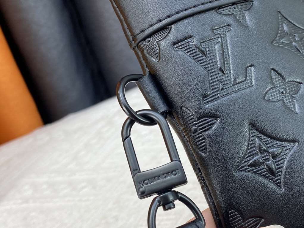 M81848 M81569 M82079 Exclusive! From Louis Vuitton's late 2022 Room with a View collection, the To-Go clutch is a poetic sunrise on Monogram Eclipse canvas, with floating clouds spelling out the LV logo and a vision of a