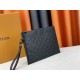 M81848 M81569 M82079 Exclusive! From Louis Vuitton's late 2022 Room with a View collection, the To-Go clutch is a poetic sunrise on Monogram Eclipse canvas, with floating clouds spelling out the LV logo and a vision of a