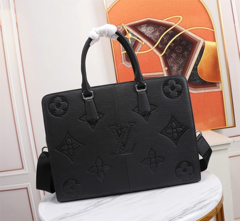 Top counter rat ruthless goods 2022 latest hot models top LV imported cowhide high-end briefcase   satchel hot models a large number of shipments la, clamoring counter goods   top original single goods   paper talking ab