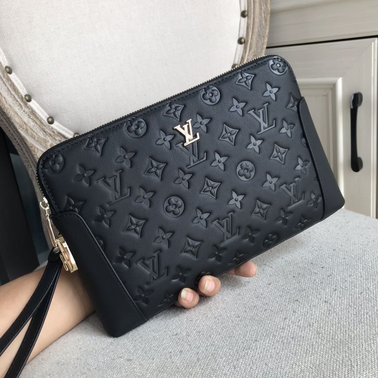 Top counter rat ruthless goods 2022 latest style LV men's combination lock clutch bag fire models large shipments pull, clamor counter goods   top original single goods   paper talk bragging about the skin we will not, p