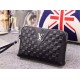 P ~ [Jingdong available] latest models double zipper handbag Louis vuitton black double zipper   absolute head layer cowhide latest models LV men   clutch bag    using top Italian imported cowhide    custom counter gold 