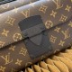 Top quality original [Exclusive photo Model No. M45806 】S Lock messenger bag is made of Monogram Macassar canvas, the new lock is inspired by Georges Vuitton's design of the hard case lock in 1886. A special finishing pr