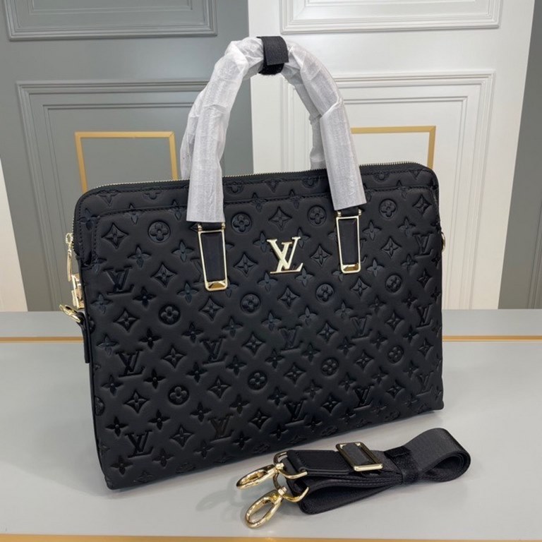 Original single goods [love] LV original single genuine new counter with the same high-end men's casual briefcase   workmanship super refined and elegant. With imported raw materials cowhide counter special hardware and 