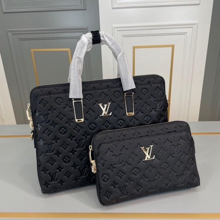 Original single goods [love] LV original single genuine new counter with the same high-end men's casual briefcase   workmanship super refined and elegant. With imported raw materials cowhide counter special hardware and 