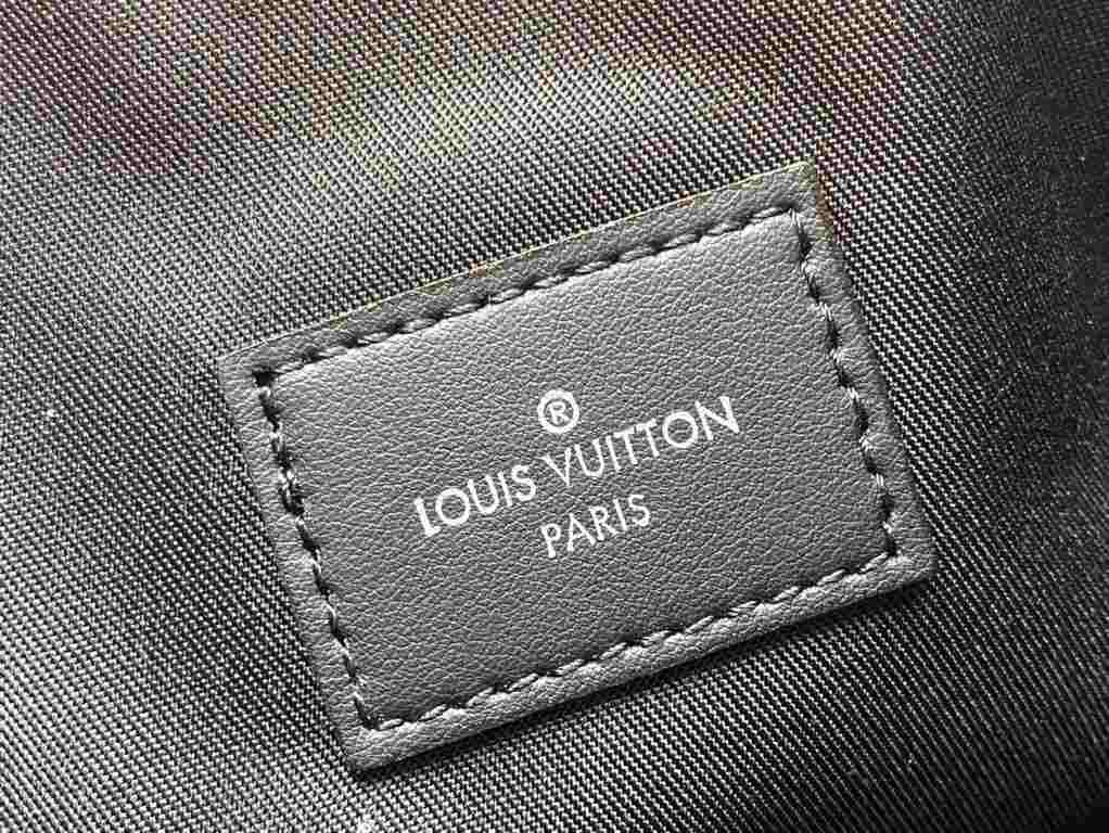 M81848 M81569 M82079 Exclusive! From Louis Vuitton's late 2022 Room with a View collection, the To-Go clutch is a poetic sunrise on Monogram Eclipse canvas, with floating clouds spelling out the LV logo and a vision of a