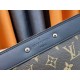 M81848 M81569 M82079 Exclusive! From Louis Vuitton's late 2022 Room with a View collection, the To-Go clutch is a poetic sunrise on Monogram Eclipse canvas, with floating clouds spelling out the LV logo and a vision of a