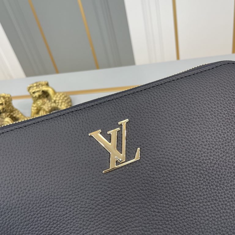 Original single goods [love] LV original single genuine new counter the same high-end men's casual clutch   workmanship super refined and elegant. With imported raw materials cowhide counter special hardware and special 