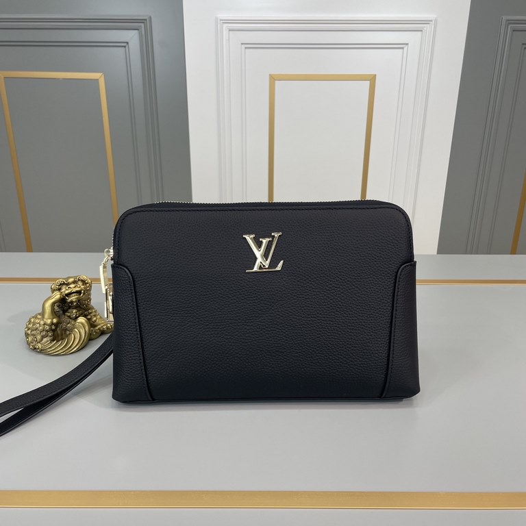 Original single goods [love] LV original single genuine new counter the same high-end men's casual clutch   workmanship super refined and elegant. With imported raw materials cowhide counter special hardware and special 