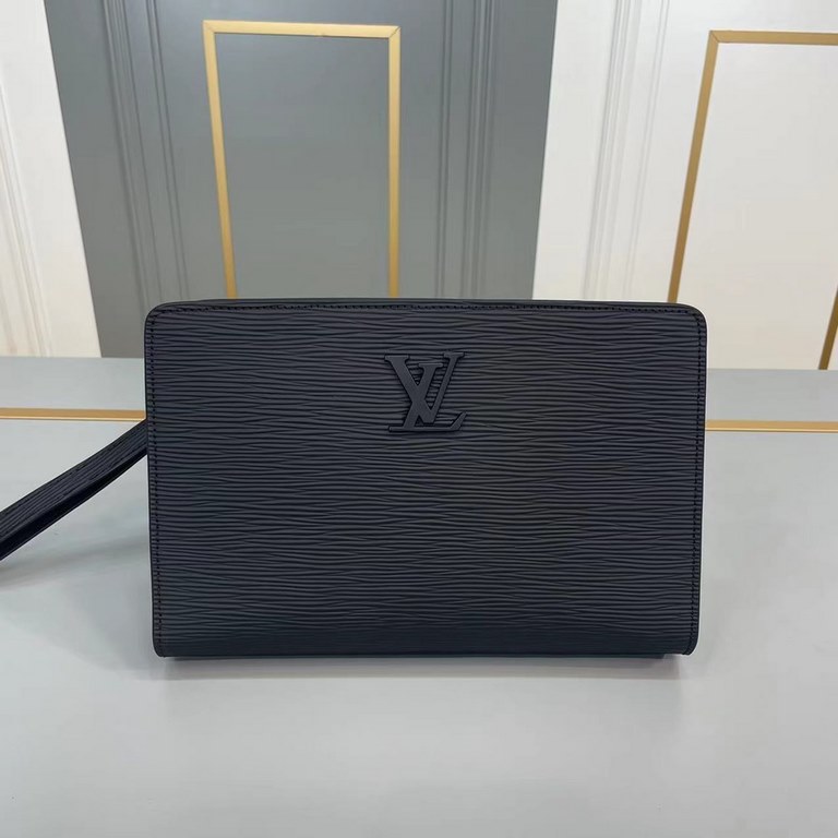 The original official network original single goods [love] LV original single authentic new counter with the same high-end men's casual clutch   workmanship is super refined and elegant. With imported raw materials cowhi