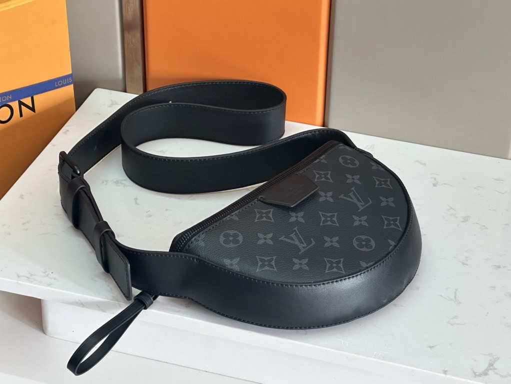 Top Original   Original Development, All Steel Hardware     This LV Moon Crossbody handbag is crafted from Monogram Eclipse-coated canvas with leather trimmings and a shoulder strap for a sophisticated and handsome look.